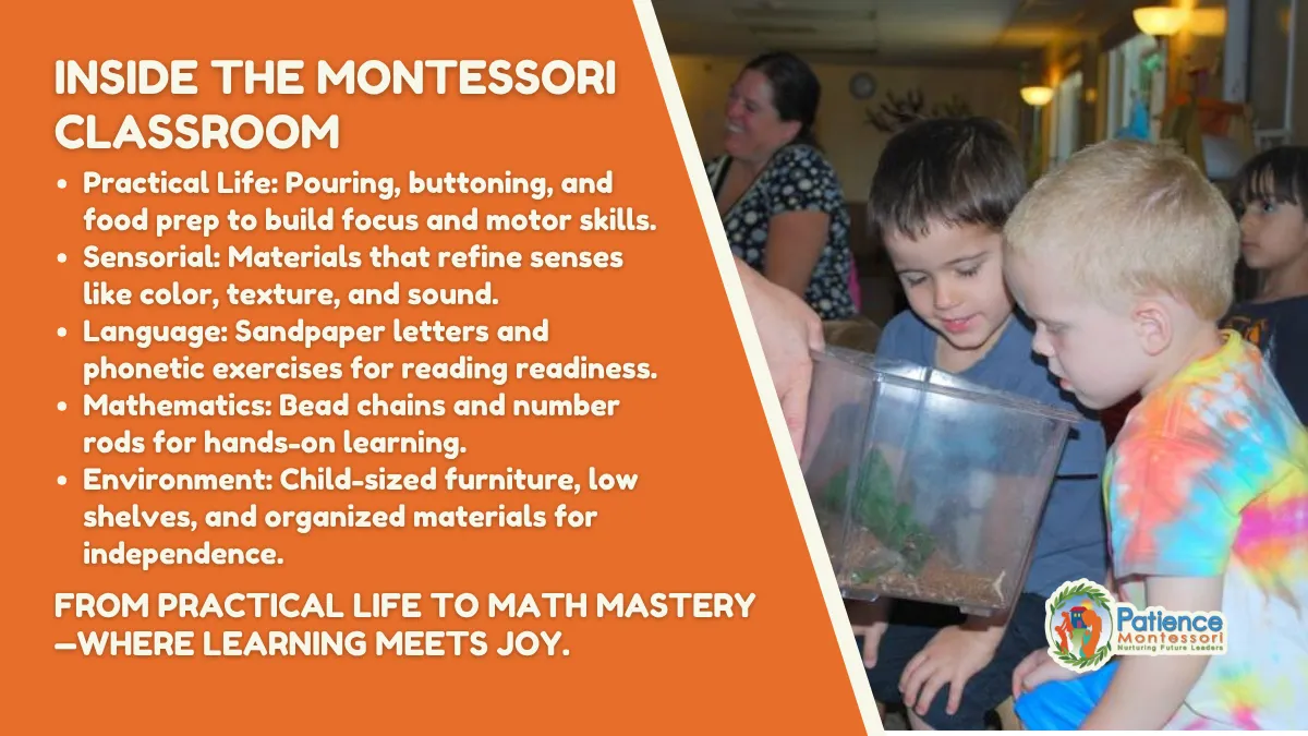 inside the montessori Class Room